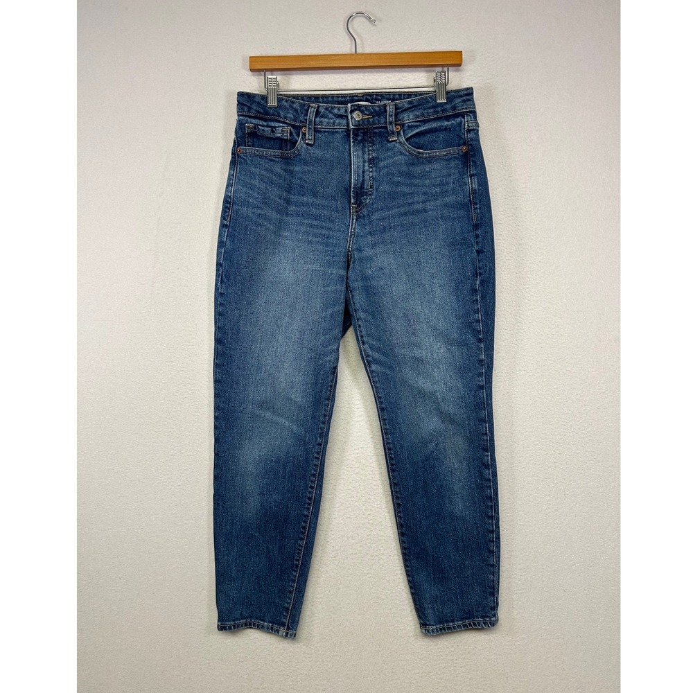 Classic Casual Old Navy Womens Size 6 Blue OG Straight High Rise Denim‎ Jeans